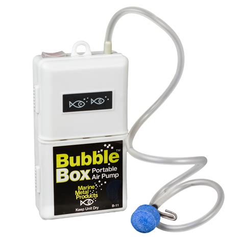 marine metal aerator bubble box 1.5 v|marine bubble box air pump.